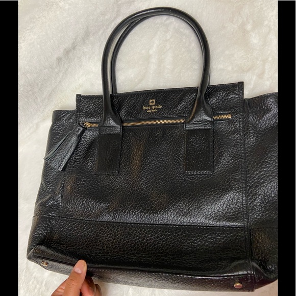 Kate Spade Large Pebble Leather tote with tassle - Picture 2 of 14
